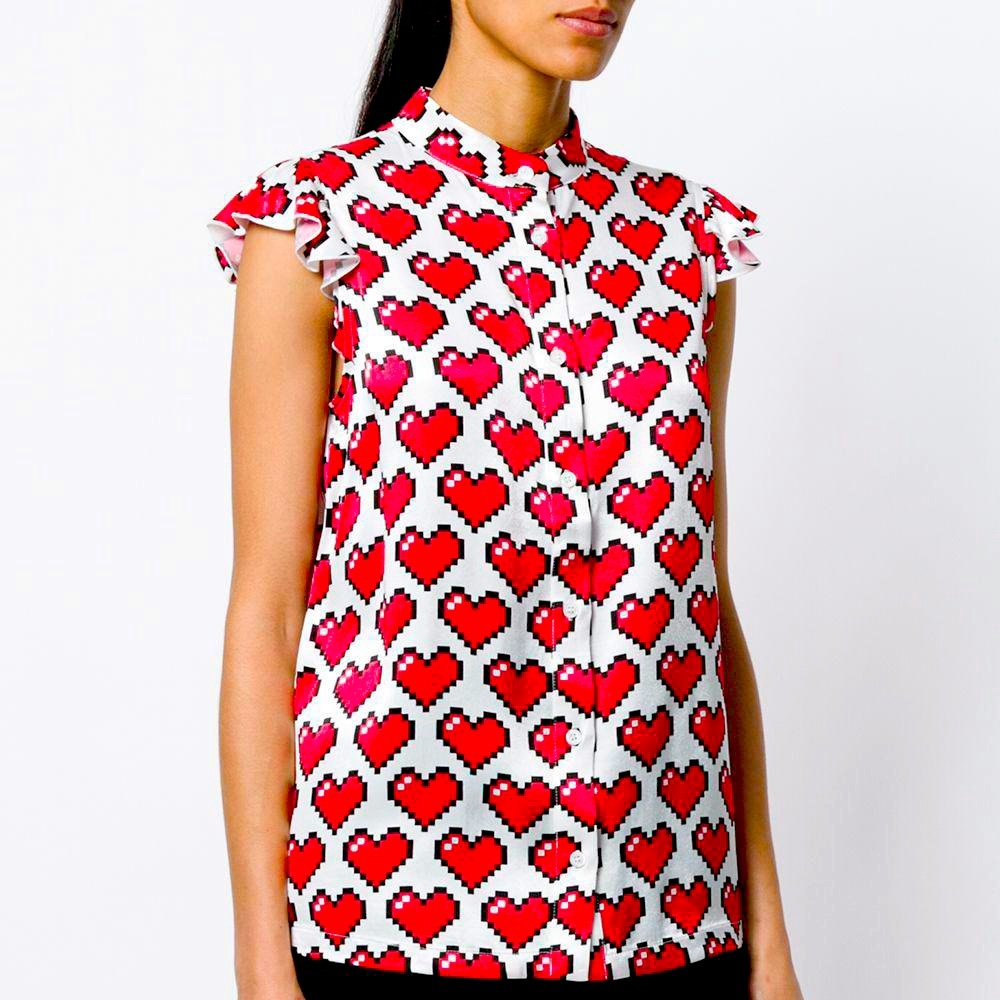 Moschino Cuori Heart Blouse